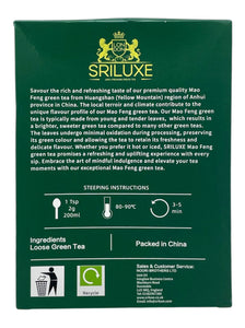 Mao Feng Green Tea | Savour the authentic essence of this superior green tea | 500g Loose Leaves Luxury Green tea | Great Source of Antioxidants | Natural & Pure